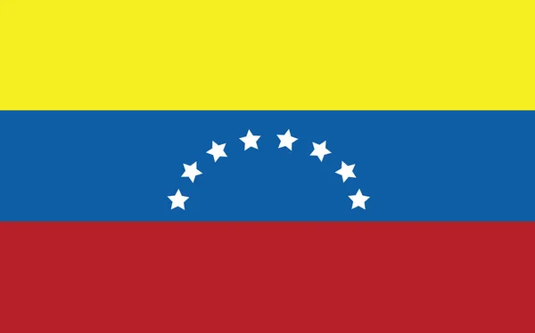 Venezuela Bandera Vector Gráfico Ilustración Bandera Venezolana Rectángulo Bandera Venezuela — Archivo Imágenes Vectoriales