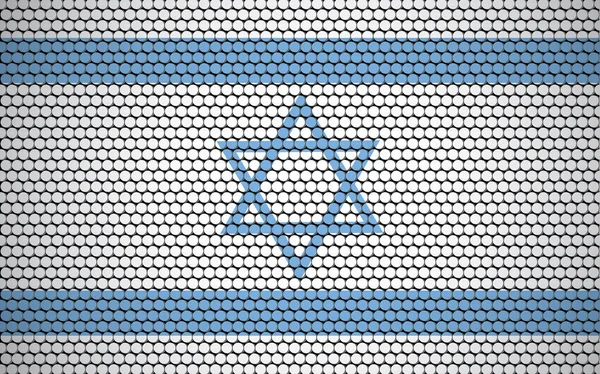 이스라엘의 추상적 원으로 만들어 졌습니다 현대적 추상적으로 보이게 점들로 디자인 — 스톡 벡터