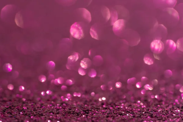 Блеск Сверкающий Размытый Размытый Фиолетовый Фиолетовый Фон Боке Огней — стоковое фото