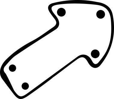  Beyaz arkaplana el çizimi vektör oku karalaması. Tasarım elemanı vektör illüstrasyonu. Kitaplar, ambalaj kağıdı, kumaş, tekstil ve ağ için kullanılabilir.