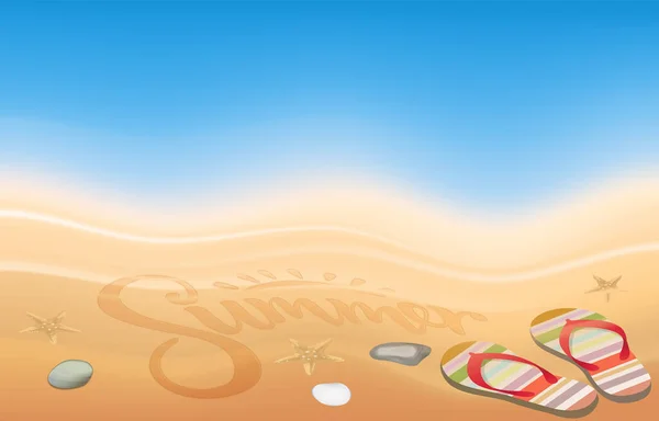 Witam Sezon Letni Plaży Niebieski Fala Tło Projekt Wektor Ilustracja — Wektor stockowy