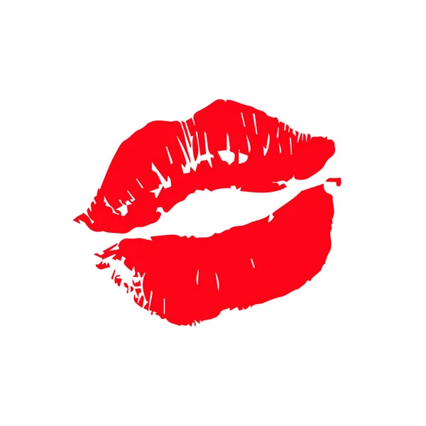 Print Lips Kiss Vector Background — Stock Vector