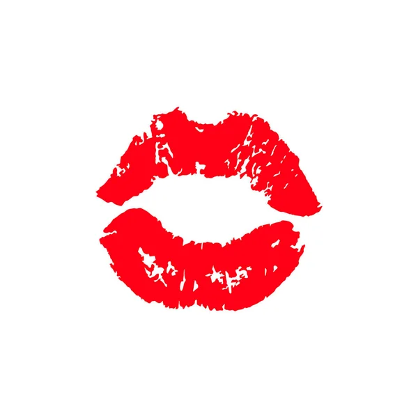 Print Lips Kiss Vector Background — Stock Vector