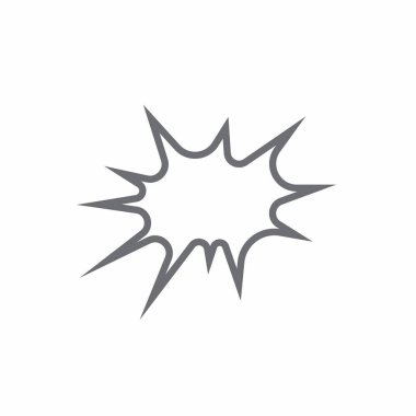 Beyaz arkaplanda konuşma balonu simgesi izole edildi