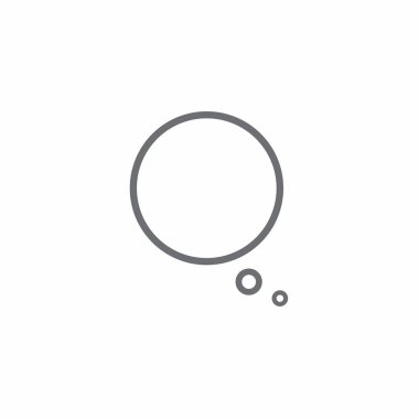 Beyaz arkaplanda konuşma balonu simgesi izole edildi