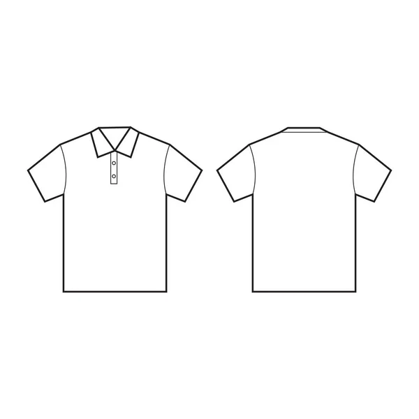 Männer Polo Shirt Mode Vektor — Stockvektor
