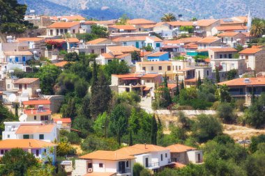 Eski dağ köyü Lefkara, Kıbrıs .