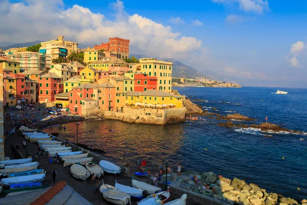 Ancient Boccadasse, Italy, Genova,  Ligurian Riviera — Stock Photo, Image