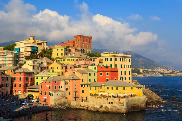 Ancient Boccadasse, Italy, Genova,  Ligurian Riviera — Stock Photo, Image