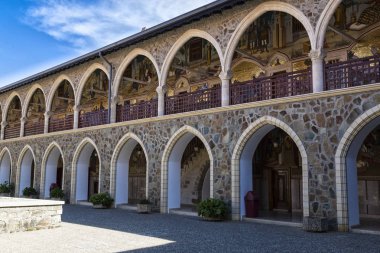 Meryem Ana simgesinin Kikkos Manastırı. Kıbrıs