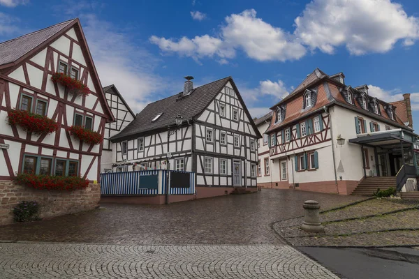 Oude stad Selingenstadt, Duitsland, historische binnenstad — Stockfoto