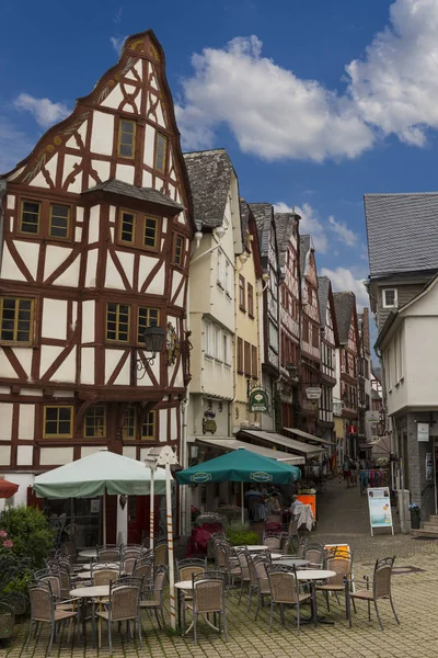 Limburg, Německo, centrum starého středověkého města — Stock fotografie