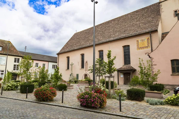 Altweinstadt-Kientzheim. elsässische Weinstraße. Frankreich. — Stockfoto