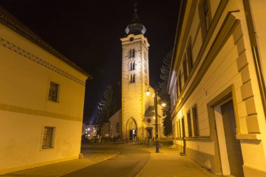 Town Liptovsky Mikulas. Slovakia. Ancient  historical center at 