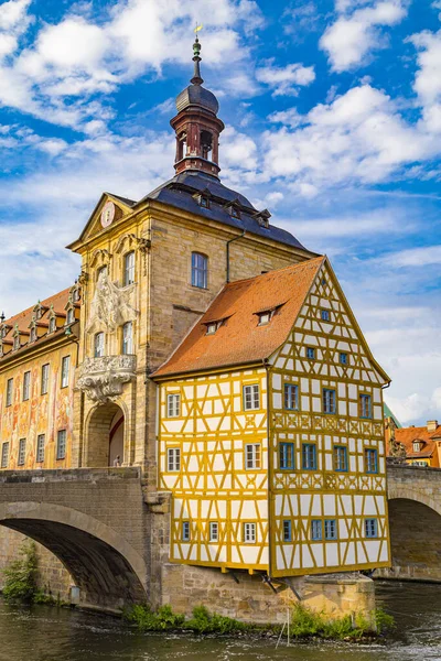 Scenic Summer View Old Town Hall Bamberg Germany Unesco World — Stock Photo, Image