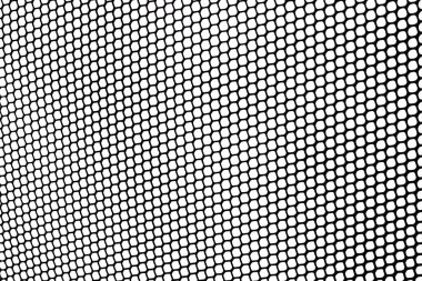 Beyaz arka planda delikleri olan çelik ızgara