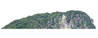 Beyaz arka planda doğal olarak uzanan güzel dağlar.