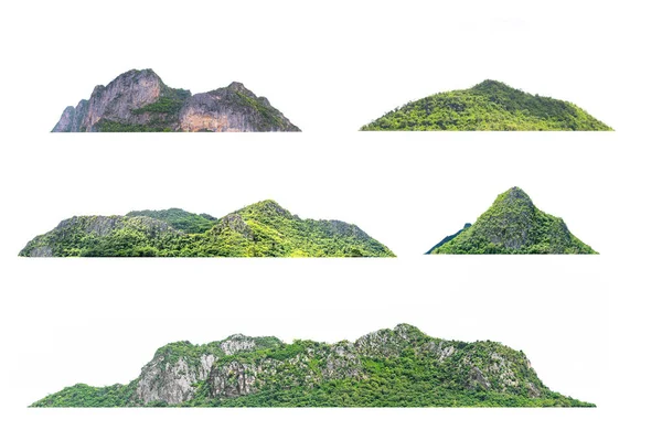 Pek çok dağ, doğal olarak beyaz arka planda.