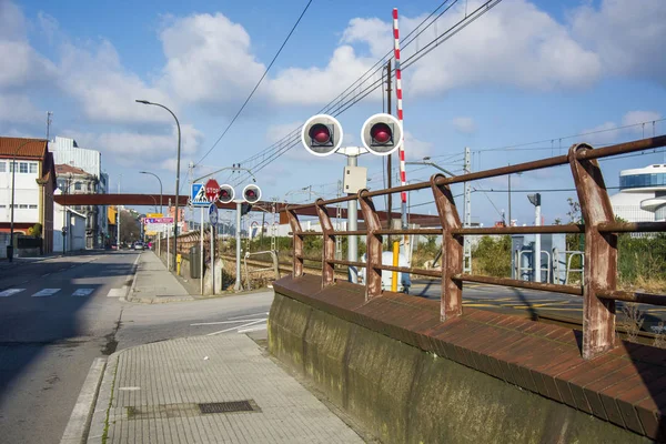 Foto Von Mehreren Straßenliedern Mit Mehreren Farben Blauem Himmel Und — Stockfoto