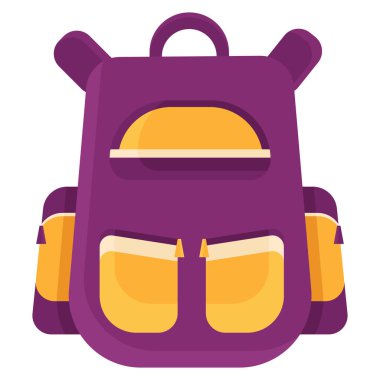 Renkli okul çantası..