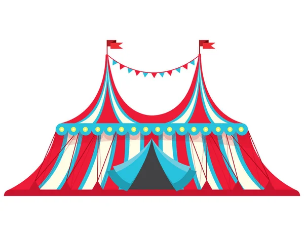 Tenda circo vintage . — Vettoriale Stock