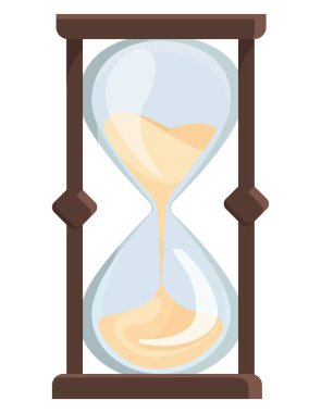 Çizgi film tarzında güzel kum saati..