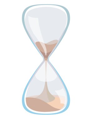 Çizgi film tarzında güzel kum saati..