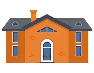 İki katlı bir bina..