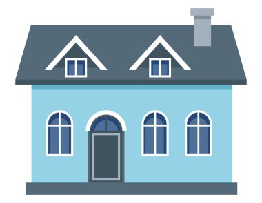 İki katlı bir bina..