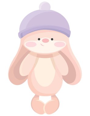 Sevimli oyuncak tavşan..