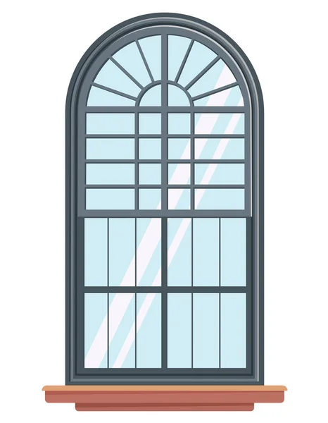 Векторное окно в стиле мультфильма . — стоковый вектор