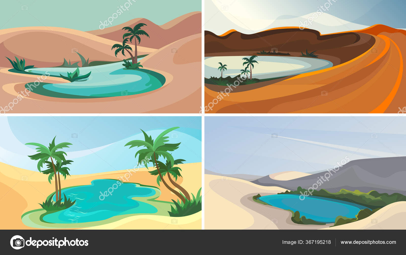 Oasis Imágenes Vectoriales, Gráfico Vectorial de Oasis | Depositphotos