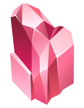 Gerçekçi kırmızı mücevher..