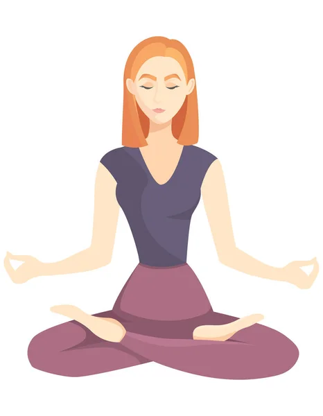 Yoga yapan kadın.