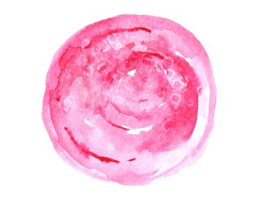 suluboya yuvarlak leke pembe lekeler beyaz arka planda kırmızı leke