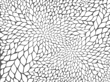 Çiçek deseni. Beyaz çiçek vektör arka planı. Çizim, kontür, grafiksel modern desen - Vektör