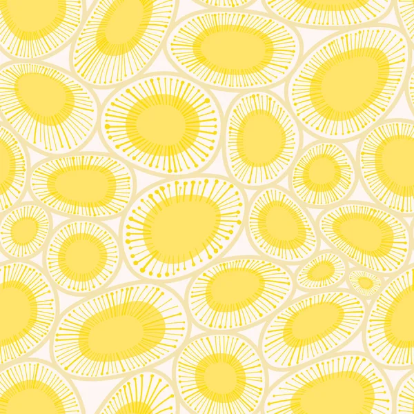 Oranges Seamless Pattern Orange Fruits Collection Tangerine Decorative Wallpaper Illustration — Stock Vector