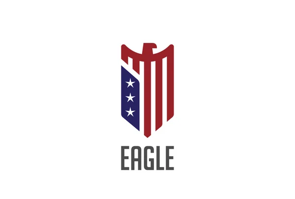 Eagle Logo การออกแบบนามธรรม — ภาพเวกเตอร์สต็อก