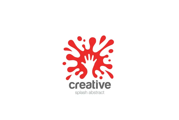 Дизайн логотипу сплеск — стоковий вектор