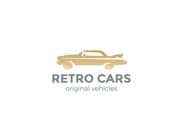 Дизайн логотипу ретро автомобіля — стоковий вектор