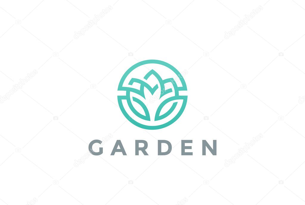 Flower Logo circle 