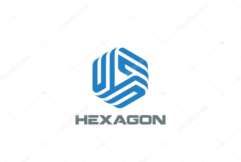 Hexagon Logo abstract corporate design 