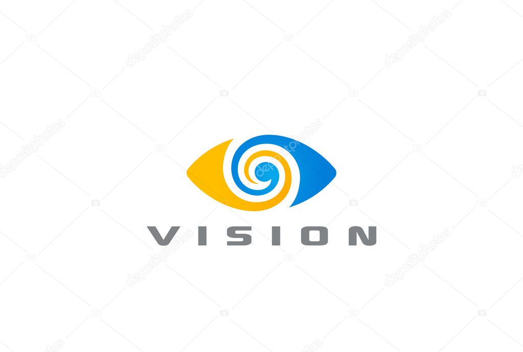 Eye Logo vision abstract Logo design vector template