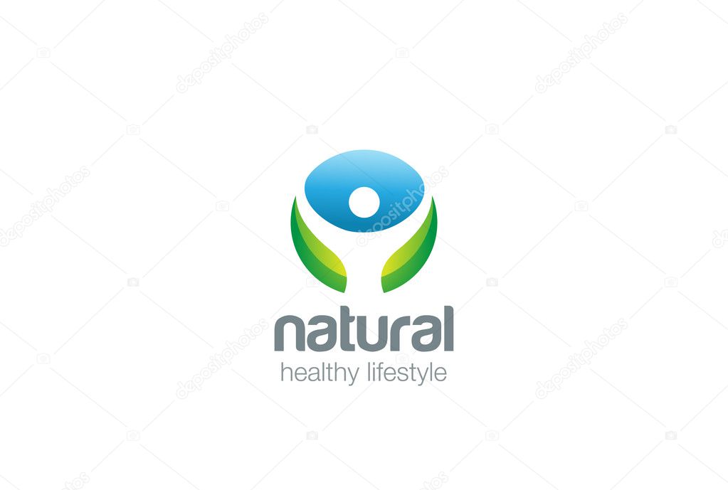 Eco Health green Logo design