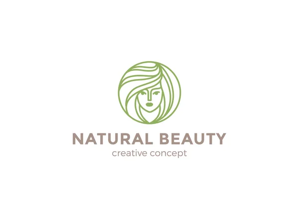 Salon de coiffure beauté Logo — Image vectorielle