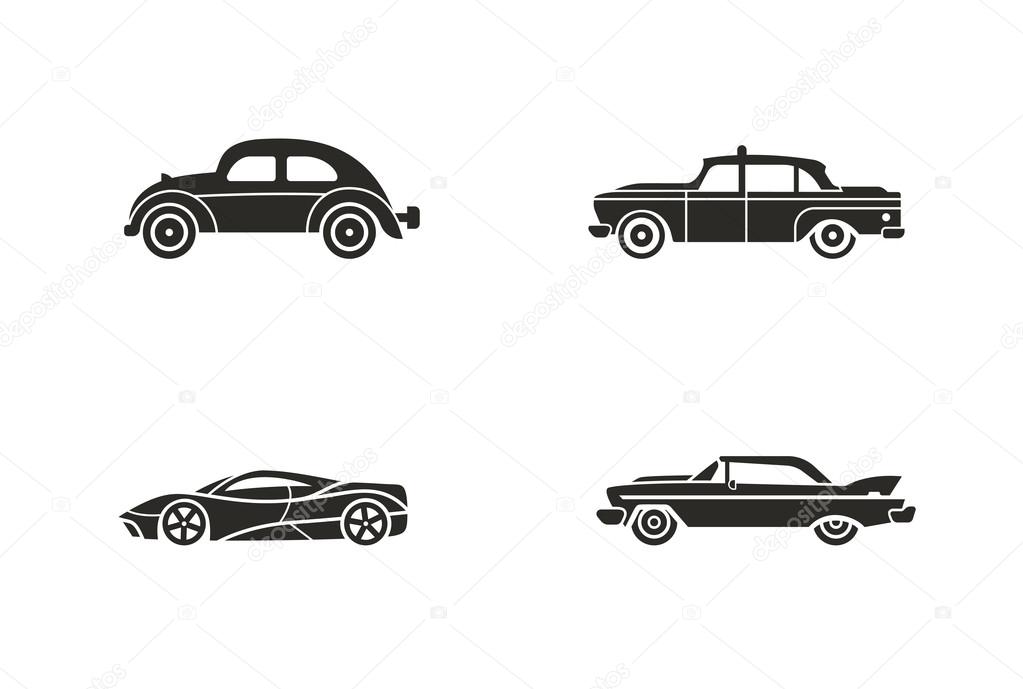 Car silhouettes icon 