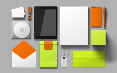 Mockup marka şablonu. 