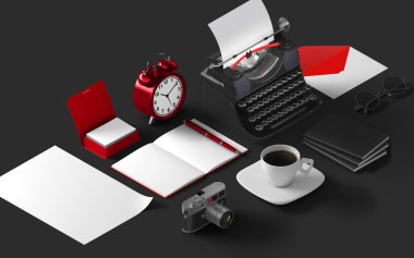 Mockup marka şablonu. 