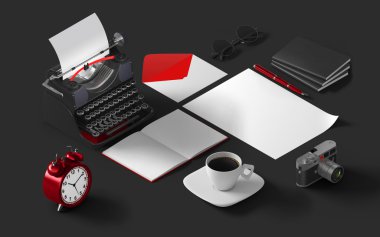 Mockup marka şablonu. 