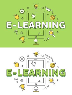 Doğrusal düz E-öğrenme kelime 